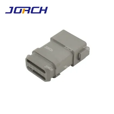 12 obdĺžnikových konektorov Deustch konektor Automobilový vodotesný drôt Elektrické kryty Zásuvka Sivá DT04-12P-E008