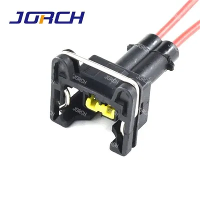 2-kolíková samica čierna konektor palivového vstrekovača typu GM EV1 pre automobilový priemysel DJ7023C-3.5-21 106462-1