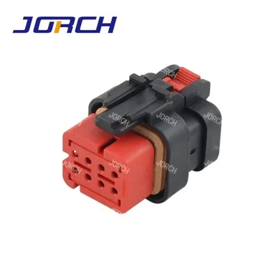 8-kolíkový čierny vodotesný elektronický automobilový automobilový konektor s čiernym krytom pre káblový zväzok 776494-1